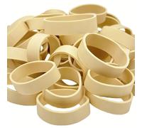 Tactical Rubber Bands Size #82 (2 1/2'' x 1/2''), 50 Pcs Wide Small Thick Strong Heavy Duty Rubber Bands Heat Cold UV Resistant for Hunting Hiking Camping Survival