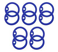 Tactical Rubber Dog Tag Silencers U.S. Military Army Navy Airsoft GI ID Durable (10 Silencers) (Blue)