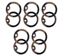 Tactical Rubber Dog Tag Silencers U.S. Military Army Navy Airsoft GI ID Durable (10 Silencers) (Camo Brown)