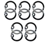 Tactical Rubber Dog Tag Silencers U.S. Military Army Navy Airsoft GI ID Durable (10 Silencers) (Camo Grey)
