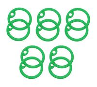 Tactical Rubber Dog Tag Silencers U.S. Military Army Navy Airsoft GI ID Durable (10 Silencers) (Green)