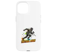 Tactical Rush Paintball Action Player Graphic Case for iPhone 15