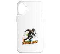 Tactical Rush Paintball Action Player Graphic Case for iPhone 16 Plus