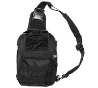 TACTICAL SECURITY SHOULDER BAG MOLLE SYSTEM AIRSOFT TRAVEL HIKING CAMPING BLACK