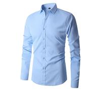 Tactical Shirt Oxford Shirts for Men Mens Summer Shirts Bohemian Cotton Overshirt Floral Embroidery Detail Smart Long Sleeve Shirt Funny Gift Cotton Sleeve Light Blue
