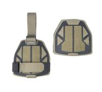 Tactical Shoulder Armor, Airsoft Gear Equipment Vest Accessory Shoulder Guard, Compatible Shoulder Protector Pad(Rg+bk,M)