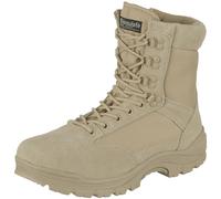 Tactical Side Zip Security Police Combat Army Mens Boots Desert Khaki 5-12 UK