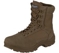 Tactical Side Zip Security Police Combat Boots Army Mens Shoes Brown 5-13 UK