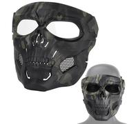 Tactical Skull Mask With UV Protection - Impact Resistant Paintball & Airsoft Gear, Compact Design For Motorcycle, Cosplay(BCP)