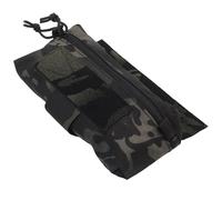 Tactical Sticky Admin Pouch Abdominal Fanny Pack with Hook and Loop Zipper Tourniquet Holder for Vest Chest Rig(BCP)