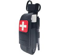 Tactical Tourniquet Pouch Holder TQ Tourniquet Case & Trauma Medical Shear Pouch (Black)