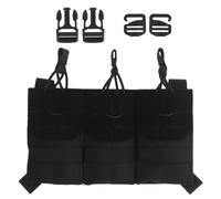 Tactical Triple Mag Pouch, Open Top 5.56mm Mag Pouch for Shooting | K Style Triple Mag Pouch, Molle System, Rifle Mag, Drainage holes at the bottom, Quick Draw Design