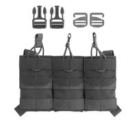 Tactical Triple Mag Pouch, Open Top 5.56mm Mag Pouch for Shooting | K Style Triple Mag Pouch, Molle System, Rifle Mag, Drainage holes at the bottom, Quick Draw Design