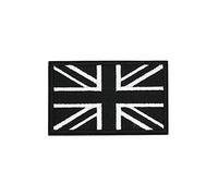 Tactical Union Jack 50x80mm, United Kingdom, Military Uniform Embroidered Sew-On/Hook and Loop Fabric Patch
