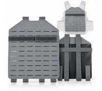 Tactical Vest Back Panel MOLLE Rear Expansion Panel for Gear Attachment | MOLLE Back Panel with Laser Cut Slots Compatible with FCSK Style Vest for Modular Gear Expansion