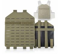 Tactical Vest Back Panel MOLLE Rear Expansion Panel for Gear Attachment | MOLLE Back Panel with Laser Cut Slots Compatible with FCSK Style Vest for Modular Gear Expansion