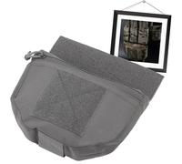 Tactical Vest MOLLE Pouch Dump Pouch Admin Drop Bag With Tourniquet Quick Release For Airsoft Paintball Gear(Gray)
