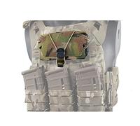 Tactical Vest Phone Holder - Chest Mount for MOLLE Plate Carrier, Airsoft Vest Universal Mobile Phones Holster Camo
