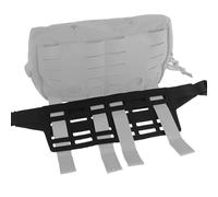 Tactical Waist Belt Adapter Panel Fanny Pack Extension Platform, 6-Grid Multiple Mounting for Molle Pouches Magazine Pouch(BK)