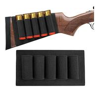 TacticalGear Butt Stocks for Shotguns - Stock Ammo Carrier - Shotgun Shell Holder - Shotshell Holder Buttstock Butt Stock Ammo Pouch Accessories Hunters Butt Stock for Butt Stock Black