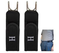 Tactically Metal Hook Elastic Belt 1.5Inch Wide Invisible Elastic Edcbelt Without Buckle With Metal Hooks,fastening,No Buckle Magic Unisex Stretchy Belt for Men Women,daily Work,Travel,Hiking (black)