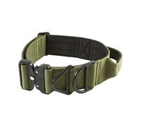 Tacticollar - 2 inch Tactical Dog Collar with Handle for Medium and Large Dogs, Mil Spec Nylon Collar, Quick-Release Metal Buckle, Neoprene Padded Inside (Medium, Olive Green)