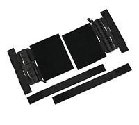 tactifans 2 Pack MOLLE Vest Quick Release Buckle Set Quick Disconnect Cummerbund Adapters Single Point MOLLE Removal Buckle Nylon with Hook and Loop for JPC CPC NCP XPC 420 Vest (Black)