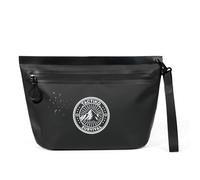 Tactiko 3L Water Resistant Pouch - Waterproof Material w/Splashproof Zipper - Hold All Zipper Bag for Storage, Toiletries, Travel, Beach, Cruise, Home (Black)
