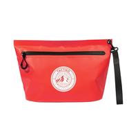 Tactiko 3L Water Resistant Pouch - Waterproof Material w/Splashproof Zipper - Hold All Zipper Bag for Storage, Toiletries, Travel, Beach, Cruise, Home (Red)