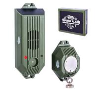 Tactiko Wire Trip Perimeter Alarm 2.0, 129 dB Rechargeable Perimeter - 80ft Kevlar Tripwire, Solar/USB, Weatherproof, Bear Deterrent for Camping, Property, Home Security (1 Pack)