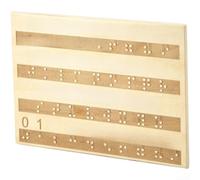 Tactile Alphabet Board With Raised Dots For Blind And Visually Impaired Learners Wood Educational Tool For Braille Letter Recognition