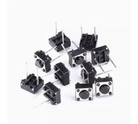 Tactile Switch Momentary Tact 6x6x4.3/5/6/7/8/9/10mm Middle Pin 2pins 10Pcs(6x6x10)
