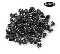 Tactile Switches, 100pcs Momentary Pushbutton Switches Momentary Tactile Push Button Switch 6 X 6 X 8mm Mini Micro Tact Switch Accessory for PCB Applications
