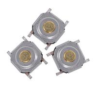 Tactile Switches, Tactile Push Button Switch Pushbutton Switches 200Pcs Brass Light Touching Patch SMD 4 X 4 X 1.5mm for Toys and Digital Instruments