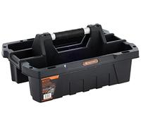 Tactix 320202 Plastic Tote Tray, 49.6cm, Black/Orange