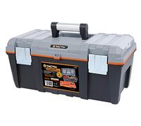 Tactix 320316 Mid-Grade Plastic Tool Box, 21-Inch, Black/Orange