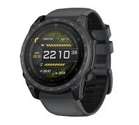 Tactix 8 Cerakote 51mm AMOLED Mens Watch Black Silicone Strap