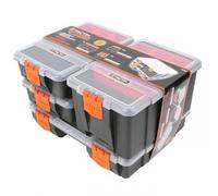 Tactix Handy Lightweight Translucent Lid 4 Piece Storage Box Organiser Set