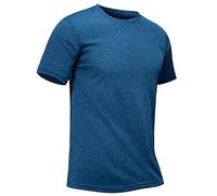 TACVASEN Gym T Shirts Men Short Sleeve Quick Drying Sport Top Breathable Crewneck Workout Athletic T-Shirt Medium Blue,3XL