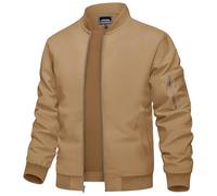 TACVASEN Men Jackets Summer Casual Lightweight Jacket Sport Varsity Baseball Jacket Mens Spring Jacket