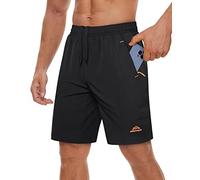 TACVASEN Men's Casual Sport Summer Surf Swim Board Outdoor Beach Soccer Football Shorts with Pockets, Black 2, 40