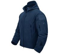 TACVASEN Men's Fleece Jacket Full Zip Work Tactical Military Hoodie | Windproof Fleece Combat Jacket Winter Outdoor Coat