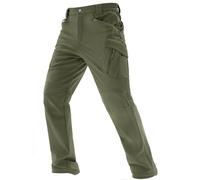 TACVASEN Mens Tactical Trousers Fleece Lined Hiking Trousers Warm Ski Pants | Winter Water Resistant Tracksuit Bottoms with Multi Pockets