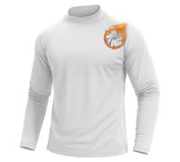 TACVASEN Men's Thermal Long Sleeve Top Turtle Neck Base Layer White M