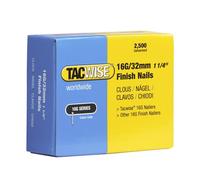 Tacwise 0294 Type 16G / 32 mm Galvanised Finish Nails, Pack of 2500 | Strong Hold for Professional Nailing Jobs