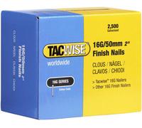 Tacwise 0298 Type 160 (16G) / 50 mm Galvanised Finish Nails, Pack Of 2,500