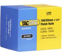 Tacwise 0299 Type 160 (16G) / 55 mm Galvanised Finish Nails, Pack Of 2,500