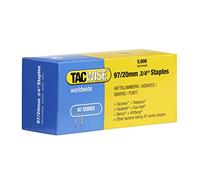 Tacwise 0304 Type 97 / 20 mm Galvanised Narrow Crown Staples, Pack of 5,000