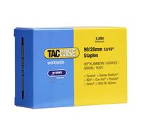 Tacwise 0307 Type 90 / 20 mm Galvanised Narrow Crown Staples, Pack of 5000