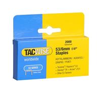 Tacwise 0334 Type 53 / 6 mm Galvanised Staples, Pack of 2000